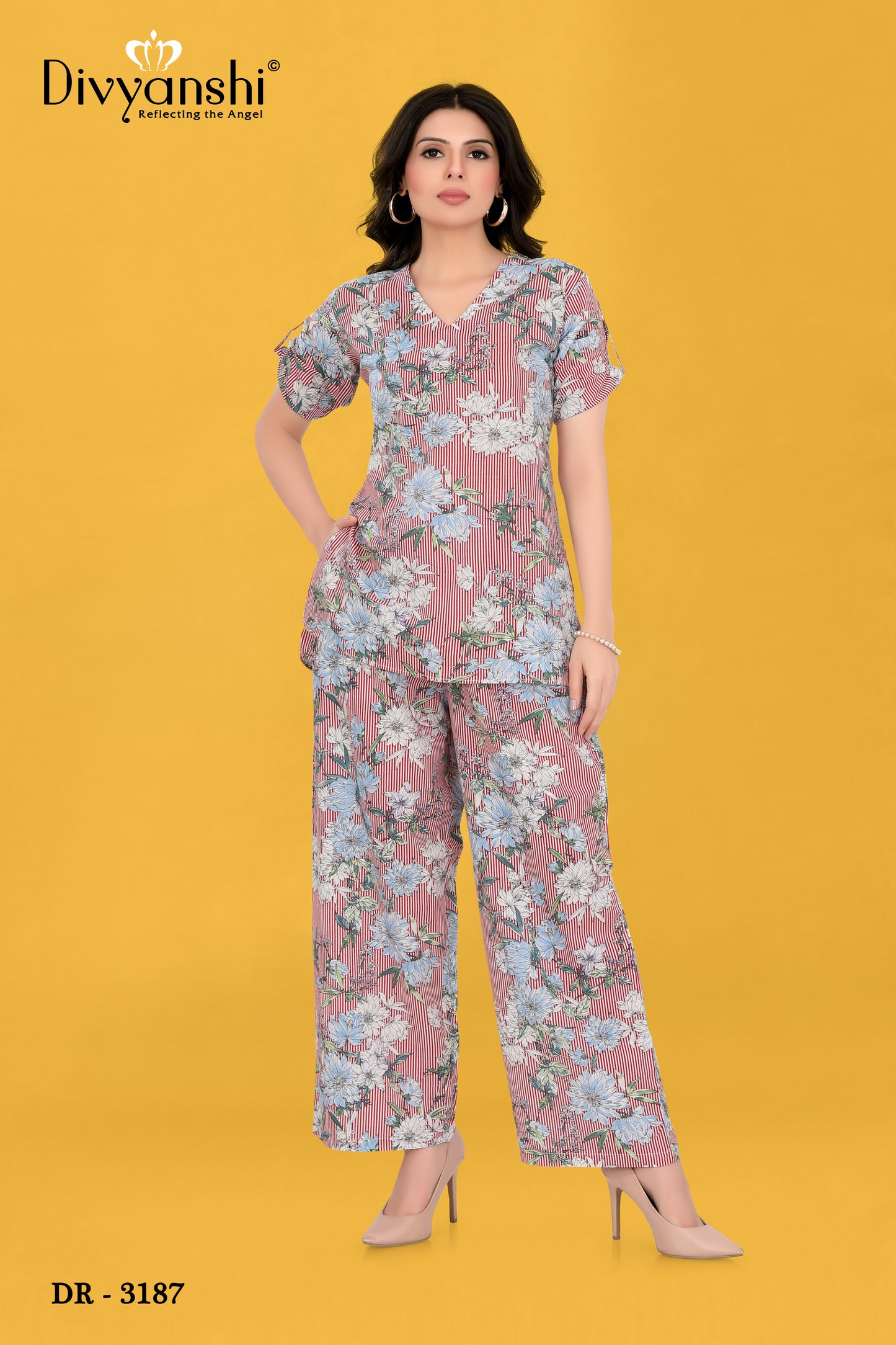 Stylish Co-ord Set (DR3187)