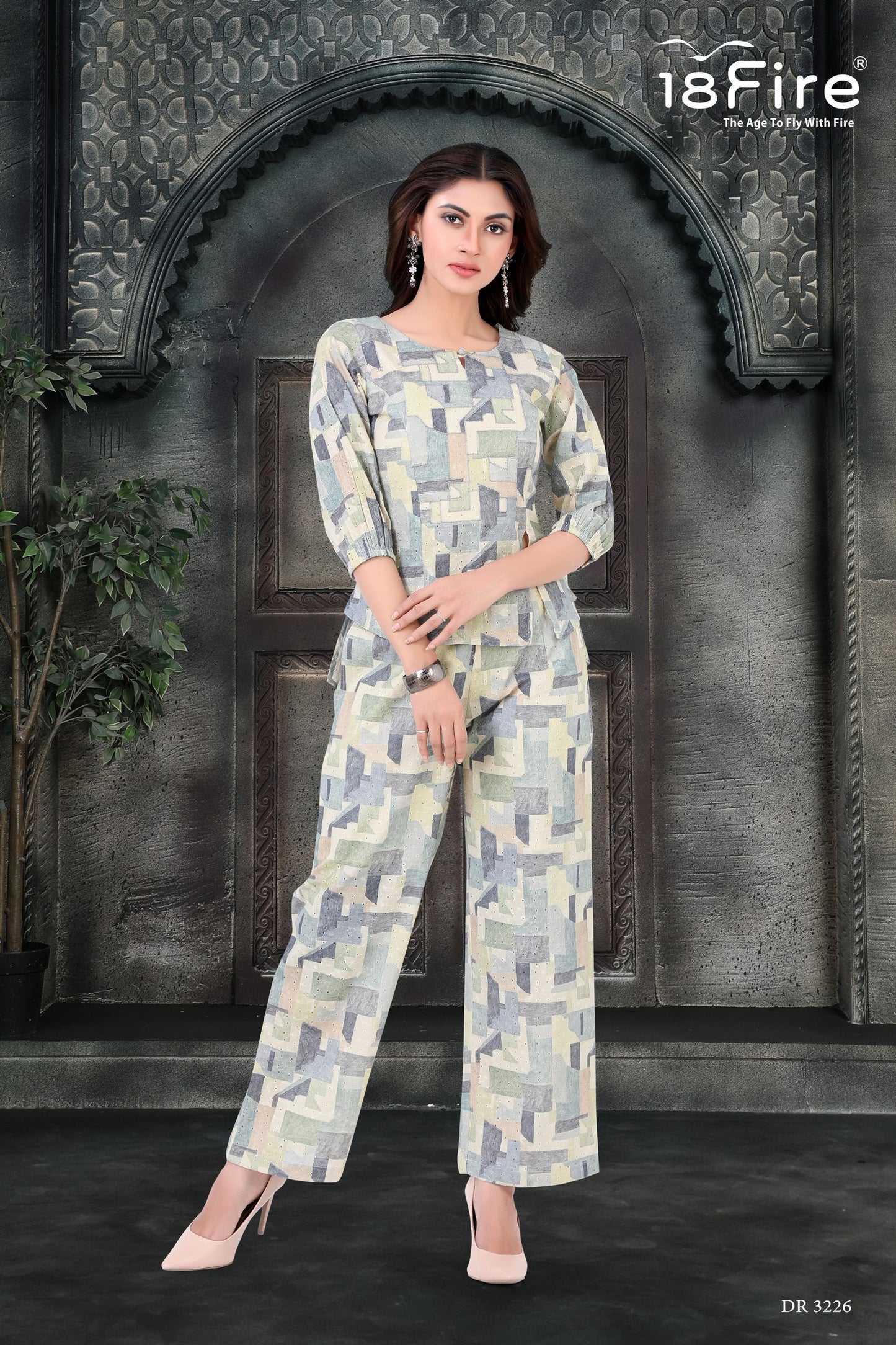 Premium Designer Cord Set for Summer and Office wear (DR3226)