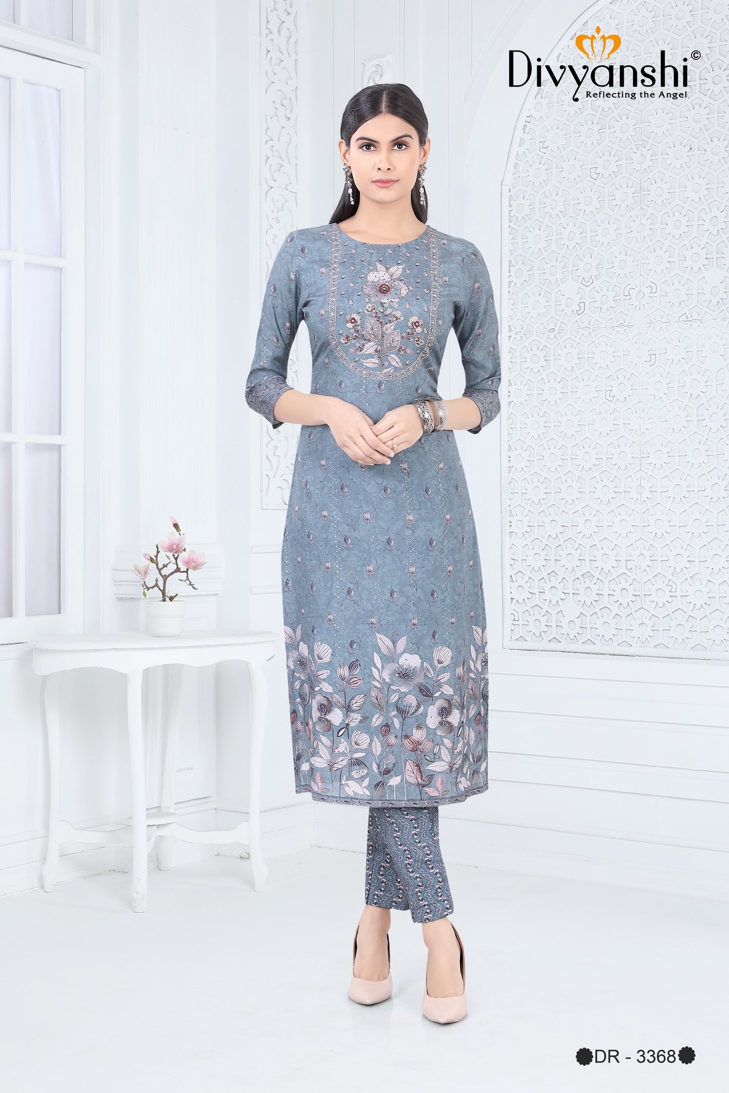 Premium Designer Wear 3 Pcs SET made from comfortable Muslin Fabric