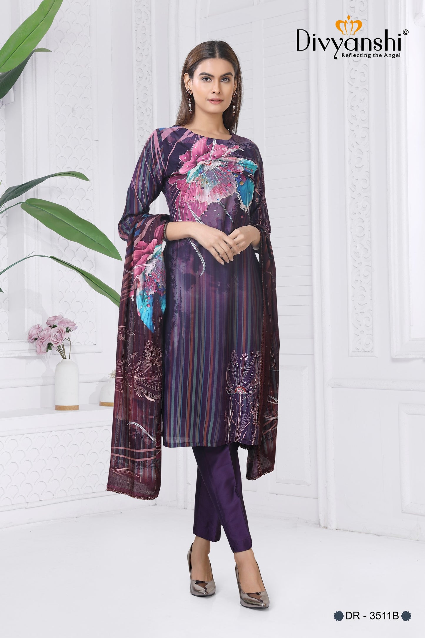 Style up your Summer Look with our in house Designer 3 Pcs SET made from Finest Fabric for Better Comfort (DR3511B)