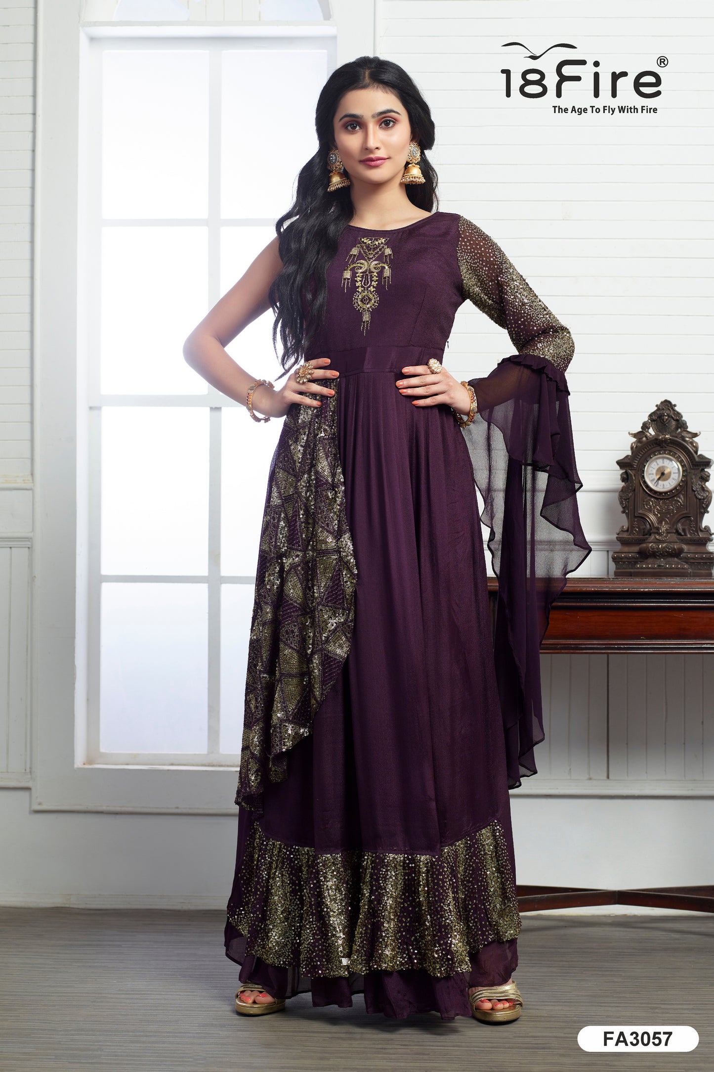 Fancy Ethnic Gown (FA3057A)