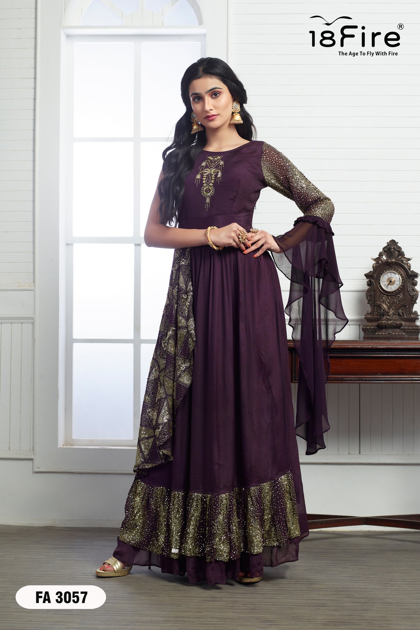 Fancy Ethnic Gown (FA3057A)