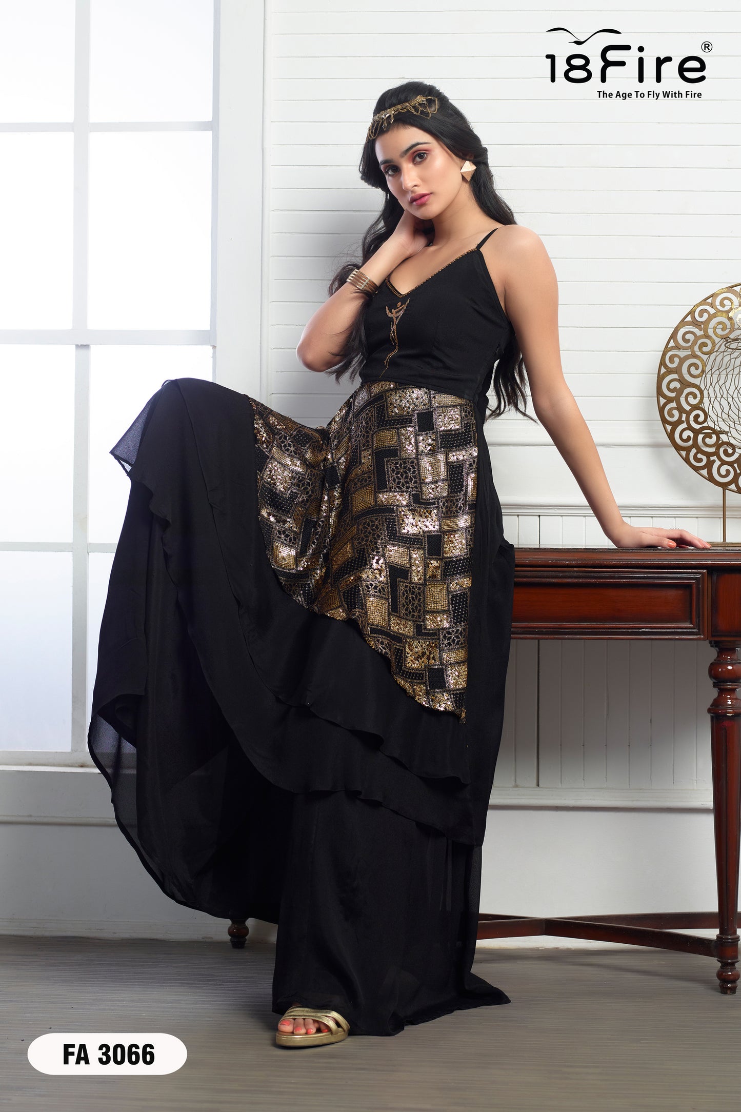 Ethnic Designer Set with Dupatta (FA3066A)
