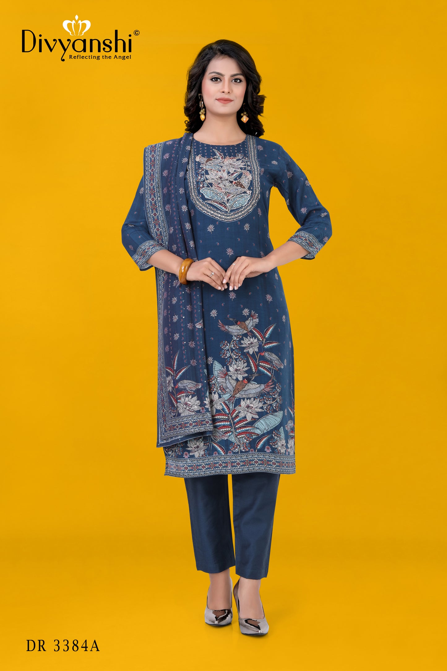 Ethnic Touch 3 Pcs Set for festive wear (DR3384A)