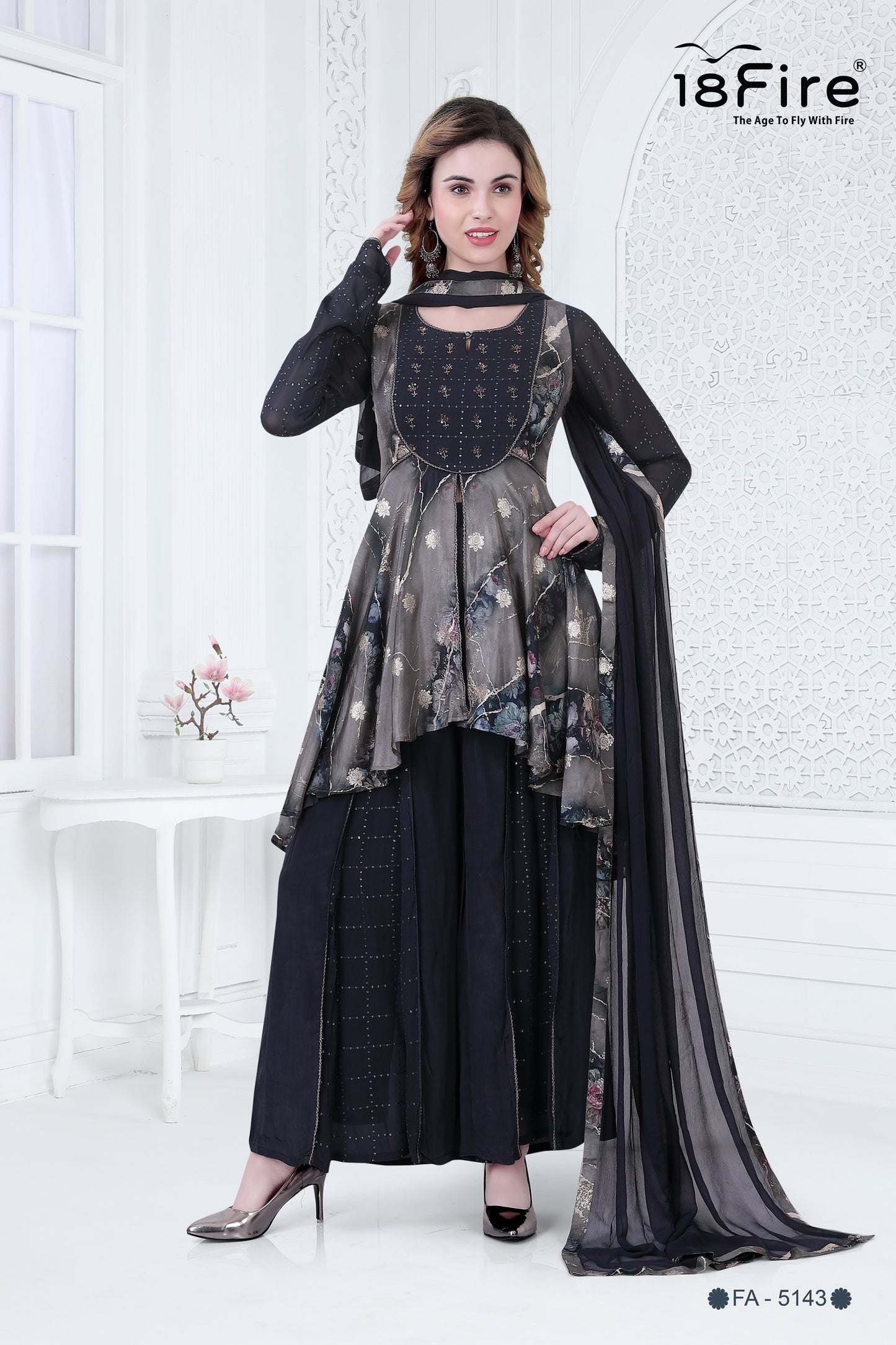 Trend Setter Designer Set with Dupatta (FA5143)