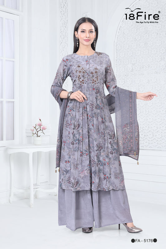 Ethnic Designer Kurti with matching pant and dupatta (FA5176)