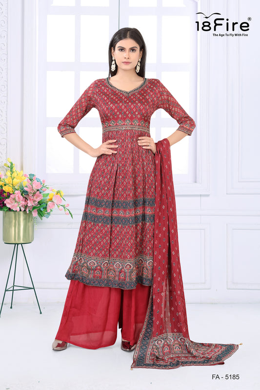 Elegance Stylist Kurti Set with matching dupatta (FA5185)